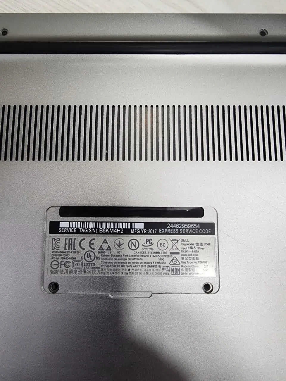 قاب کف لپ تاپ دل Dell Precision 5520