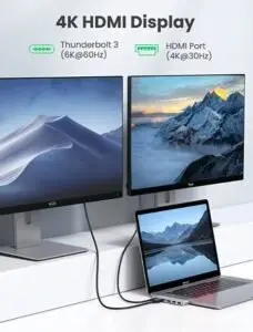 هاب USB-C یوگرین 5 در 2 برای مک‌بوک پرو HDMI 4K و Thunderbolt 3