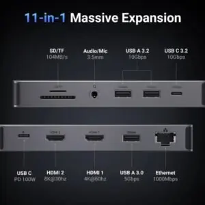 هاب یوگرین UGREEN Revodok Pro 211 11 in 1 USB C Hub