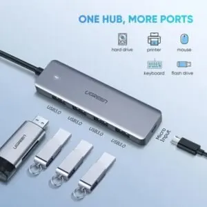 هاب ۴ پورت USB-C یوگرین مدل Ugreen UG-70336